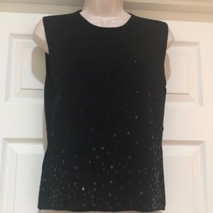 EUC Like New Ann Taylor Sequin Sleeveless Sweater Size S